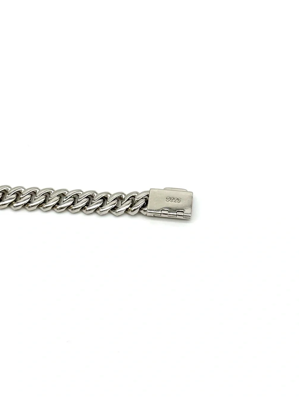 925 Silver, 3.4CTW Moissanite Square Miami Cuban Bracelet